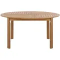 Produktbild: Beliani Gartentisch, Hellbraun, Holz, Rund, 150x74x150 cm, Gartenmöbel, Gartentische, Gartentische