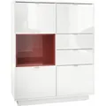 Produktbild: Vladon Highboard, Bordeaux, Holzwerkstoff, 103x123x38 cm, Wohnzimmer, Kommoden & Sideboards, Highboards