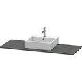 Produktbild: Duravit XSquare Konsole XS060GM4949 140x55cm, mit 1 Ausschnitt, mittig, Graphit matt