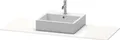 Produktbild: Duravit XSquare Konsole, 1 Ausschnitt mittig, 1400x16x550mm, XS060GM4949