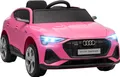 Produktbild: HOMCOM Elektro Kinderauto 12V Elektrofahrzeug Audi E-tron Elektroauto mit Fernbedienung, Sicherheitsgurt, Musik (MP3/USB/TF), Kinderfahrzeug für Kinder 3-5 Jahre, 3-5 km/h, Rosa