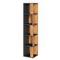 Produktbild: Vicco Eckregal Lio, Goldkraft Eiche, 33.3 x 162.2 cm, zur Aufbewahrung von Büchern und Deko in Raumecken