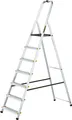 Produktbild: Drabest | Leiter - Aluminium Mehrzweckleiter PRO - 7 Stufen - Trittleiter - stabil, leicht, mit Haken - Tragkraft 150 kg