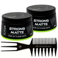Produktbild: Totex Matt Haarwachs 2x150ml + Kamm | Starker Halt | Matteffekt | Unisex