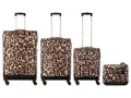 Produktbild: Franky 4er Kofferset 55+69+79 cm + Beautycase Spinner mit Zahlenschloss leopard