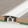 Produktbild: Prinz Übergangsprofil Aluprofil mit Basisprofil 100 cm silber Höhenausgleich