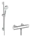 Produktbild: hansgrohe Duschsystem Crometta, Höhe 66.9 cm, 2 Strahlart(en), Vario mit Ecostat 1001 CL Thermostat und Brausestange 650 mm