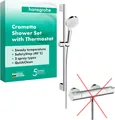 Produktbild: Duschset hansgrohe Crometta – mit Thermostat – runder Duschkopf 65 cm 2