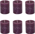 Produktbild: MichaelNoll Stumpenkerze Stumpenkerze Rustic 6er Set - Kerze - Kein Ruß - 30 Std.- 7x8 cm