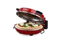 Produktbild: H.Koenig NAPL350 Pizzaofen, Pizza Durchmesser 32 cm, 350 Grad C, Keramik Steinplatte, Aluminum, Rot