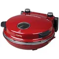 Produktbild: H.Koenig Pizzaofen NAPL350, 1200 Watt, mit Keramik-Steinplatte, rot, Ø 32 cm