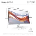 Produktbild: HP LED VA-Monitor 31,5 Zoll 532sf (94F50E9) 100 Hz