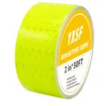 Produktbild: YXSF Hochreflektierendes Klebeband Fluoreszierendes Gelb 5cm x 10m - Selbstklebendes Reflektorband für Fahrzeuge, Anhänger, Fahrräder, Helme, LKW - Wasserdicht & Extrem Haltbar