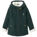 Produktbild: vertbaudet Dufflecoat Mädchen Wintermantel mit Recycling-Polyester grün 128