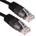 Produktbild: kenable Schwarz Netzwerk Ethernet RJ45 Cat-5E UTP Patchkabel LAN Kupfer Kabel Anschlusskabel 5 m [5 Meter/5m]
