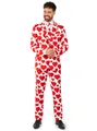 Produktbild: SuitMeister Partyanzug Valentinstags Herz Kostüm Anzug - für Karneval, Ein Anzug mit ganz viel Herz!