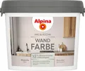 Produktbild: Alpina Bad & Küche Wandfarbe – matte Innenfarbe für Feuchträume, hohe Deckkraft & tropfgehemmt, streichfertige Wand- und Deckenfarbe für Bad & Küche – 2,5L (Magnolie)