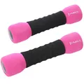Produktbild: HMS Fitness CM06 weiche Kurzhanteln (2x1kg) schwarz/pink