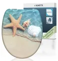 Produktbild: SCHÜTTE WC-Sitz BEACH, Duroplast Toilettensitz mit Absenkautomatik, Motivdruck