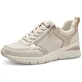 Produktbild: Tamaris Keilsneaker, Freizeitschuh, Halbschuh, Schnürschuh mit Außenreißverschluss beige 38 EU