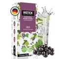 Produktbild: INSTICK Zuckerfreies Instant-Getränk (Cassis) - 1 Packung für 12 x 1,5-2,5 L - Veganes Getränkepulver Kalorienarm & Vitamin C - Instant-Pulver
