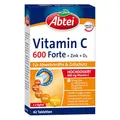 Produktbild: Abtei Vitamin C 600 Forte mit Zink und Vitamin D3 - für Abwehrkräfte und Zellschutz - hochdosiert, glutenfrei, laktosefrei, laborgeprüft - 42 Tabletten