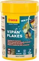 Produktbild: sera Vipan Flakes 100 ml (22 g)| Fischfutter Aquarium für Zierfische | Flockenfutter Aquarium | Fischfutter Flocken mit 4% Insektenmehl | Naturnahe Ernährung | Fördert Gesundes Wachstum