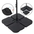 Produktbild: Schirmständer Ampelschirmständer 60 L / 80 kg 4er Set Outdoor Schirmgewicht