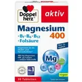 Produktbild: Doppelherz aktiv Magnesium 400 + B1 + B6 + B12 + Folsäure