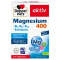 Produktbild: Doppelherz® aktiv Magnesium 400 + B1 + B6 + B12 + Folsäure Tabletten