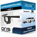 Produktbild: Für Seat Ibiza Fliessheck 05.2017-jetzt ORIS Anhängerkupplung starr neu