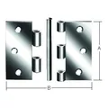 Produktbild: VORMANN Tür-Scharnier stark B63xH63mm,gerollt Edelstahl,rostfrei