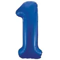 Produktbild: Folienballon Zahl 1 blau