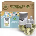 Produktbild: Air Wick Duftstecker – Starter Set mit 3x Nachfüller – Raumduft Sommervergnügen Flieder – 1x Gerät und 3 x 20 ml Öl