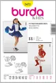 Produktbild: Burda Schnittmuster 2472 Funkenmariechen Gr. 122-152