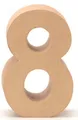 Produktbild: Papp-Zahl 8 17,5x5,5cm Geburstag Jubiläum Zahlen Ziffern PappArt Deko Nummer