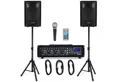 Produktbild: McGrey McGrey BP-210 Bandpack PA-Anlage 100 Watt Lautsprechersystem (Bluetooth, 50 W, inkl. 4-Kanal Powermixer - USB/SD-Slot - Mikrofon, Kabel & Stative)