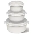 Produktbild: EMSA Micro Family Mikrowellentopf Starter Set 459061200 , 1 Starter Set = 1 x 500 ml, 1 x 1000 ml, 1 x 1,5 l, Farbe: weiß