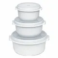 Produktbild: Emsa Micro Family Starter Set 0.5 L 1 L 1.5 L Mikrowellengeschirr Geschirr Weiß