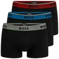 Produktbild: BOSS Trunk Cotton Stretch (3-St) mit umlaufend eingewebtem Markenschriftzug bunt XL