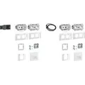 Produktbild: HAGER GAPSET2 SET 2 je 3 Std+USB-Charger 2xRJ45 Cat6A (GAPSET2) - Weiß