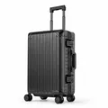Produktbild: 100% Aluminium Handgepäck Luxus Koffer Trolley 55×36×23 Black by Travelhouse®