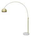 Produktbild: SalesFever Bogenlampe mit Marmorfuß - Messing - 394052