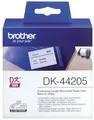 Produktbild: Brother® DK44205 DK-Endlosetiketten Papier-Etiketten 62 mm x 30,48 m, ablösbar w