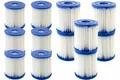 Produktbild: 6er Pack BESTWAY Filterkartusche Größe 1 im Doppelpack Filterpumpe Filterpatrone
