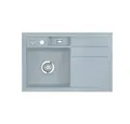 Produktbild: Systemceram Küchenspüle KeraDomo BELA 78 Becken links Excenterbedienung Titan, 78/510 cm