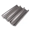 Produktbild: Schramm® Baguetteblech Baguette- Backblech Baguetteblech Backform mit Antihaftbeschichtung für 3 Baguettes 38,5 x 28,5 cm