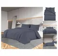 Produktbild: vidaXL Bettwäsche Bettwäsche-Set Anthrazit 220x240 cm Baumwolle Bettbezug