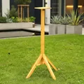 Produktbild: Mucola Vogelhausständer aus Holz – 105 cm hoch, universell für Vogelhäuser & Futterhäuser – großer Standfuß 66,5×66,5 cm, Stabiler Outdoor-Ständer für Vogelfutterstation