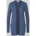 Produktbild: Vila Strickjacke mit offener Vorderseite Modell 'RIL' in Rauchblau, Größe XS